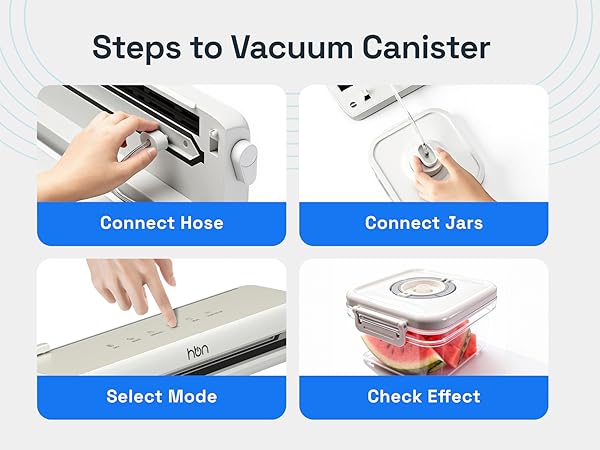 steps to vacuum canister