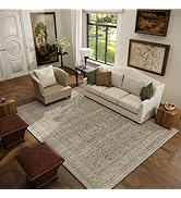 Washable Area Rugs for Living Room: 5x7 Bedroom Area Rug Boho Vintage Rugs Stain Resistant Non Sl...