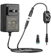 12V 2A Power Supply Adapter [UL Listed] with LED Dimmer Switch,24W AC 100-240V to DC 12 Volt 2 Am...