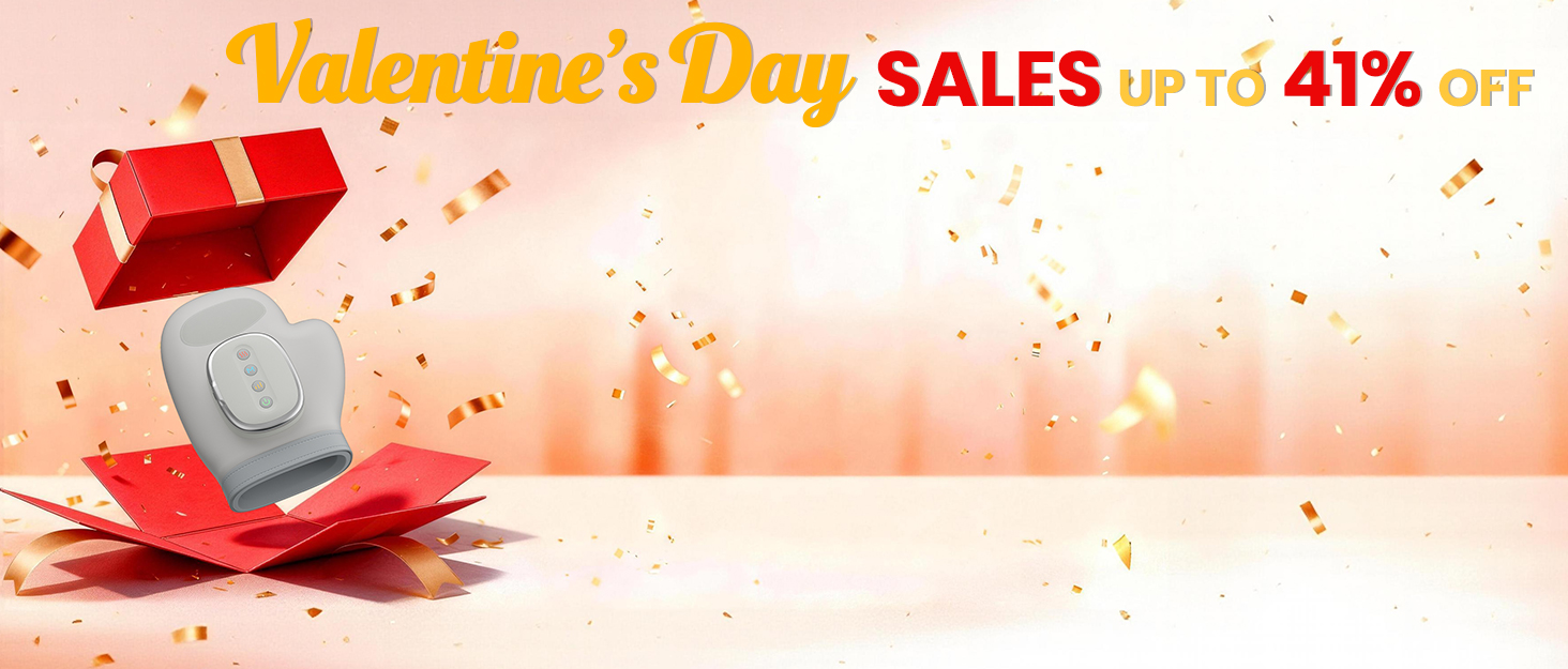 hand massager with heat and compression