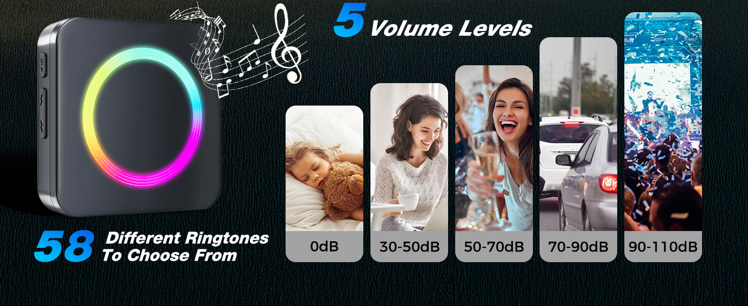 wireless door sensor 58 ringtones selectable