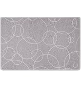 Ubbi Pet Cat Litter Mat, Non-Slip Litter Trapping Mat, Easy to Clean, Gray
