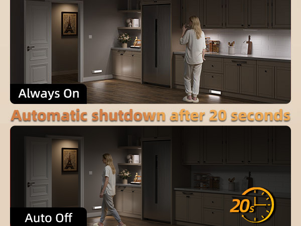 Auto Off mode and always on mode