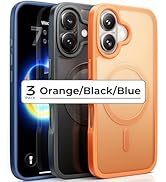 LISEN 3-Pack Magnetic Shockproof for iPhone 17 Case Slim [Fit for MagSafe][Military Grade Drop Pr...