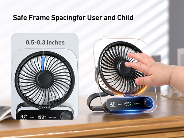 Small Desk Fan Quiet 12