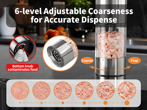 Electric Salt and Pepper Grinder Set