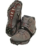 Cascade Mountain Tech Ice Traction Cleats - Ice Traction 360 - Hybrid Spike/Coil - Black