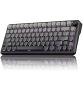 RedThunder K75 Wireless Mechanical Gaming Keyboard, 75% Hot Swappable Creamy Keyboard with Knob, ...
