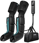 CINCOM Leg Massager for Circulation and Pain Relief, Air Compression 3 in 1 Leg Massager for Foot...
