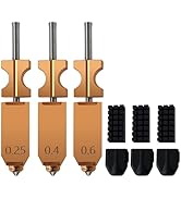 RugooSpink Upgrade 0.25MM 0.4MM 0.6MM Hotend for Falshforge AD5X 3PCS All Metal Quick Detachable ...