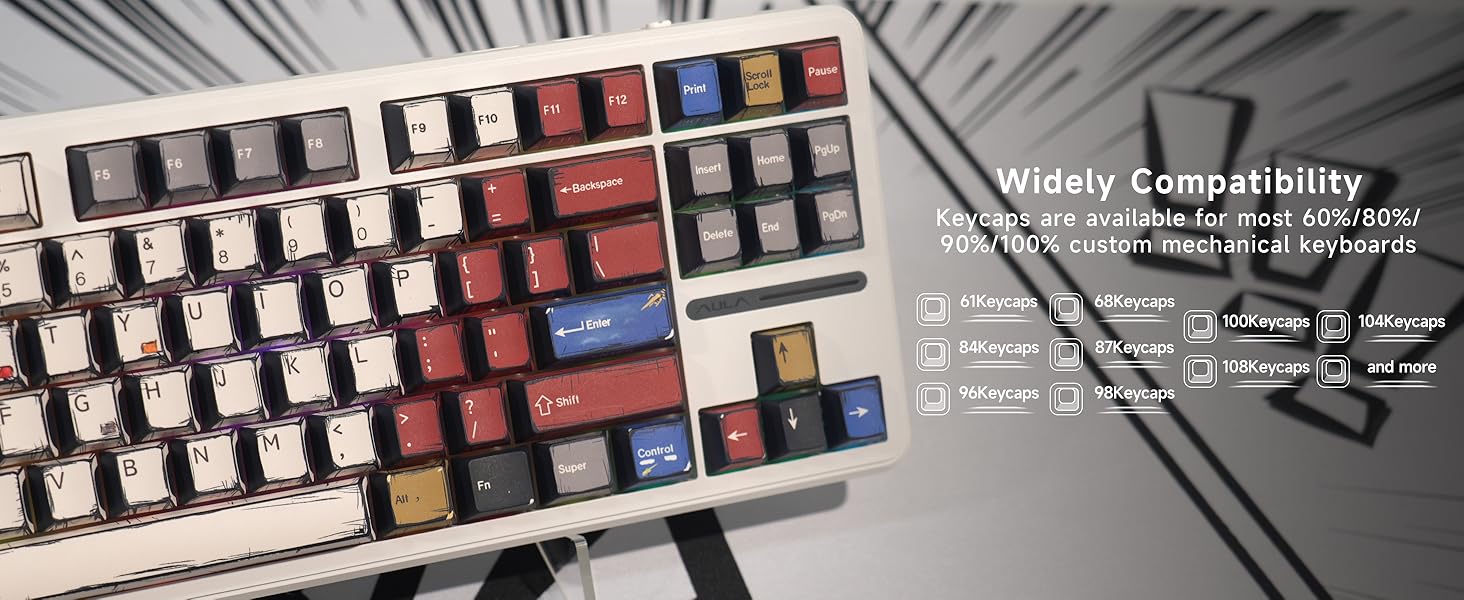 60,70,75 percent full size keyboards