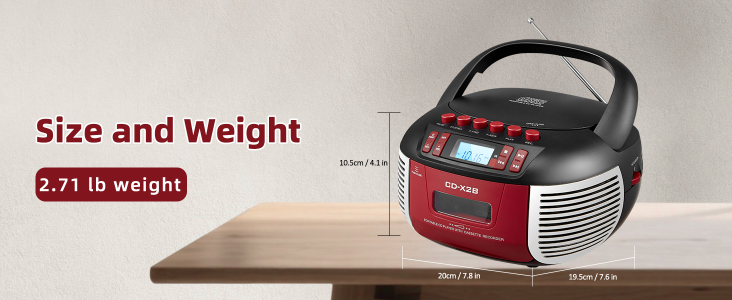 CD and Cassette Player