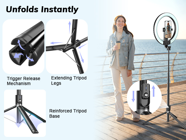 ring light with tripod, content creator kit