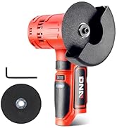 DNA MOTORING TOOLS-00172 Cordless Angle Grinder 12V Variable Speed, w/ Spindle Lock Button, Batte...