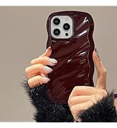 FABSPARK Case for iPhone 12 Pro Max/iPhone 13 Pro Max,3D Wave Water Ripple Pattern Curly Wavy Fra...