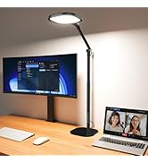 Led Desk Lamps for Home Office with Base, Tall Desk Lamp with 50 Light Modes &amp; Memory and Timer F...