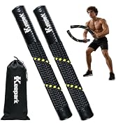 Ropeless Battle Ropes for Home Gym - Portable Cordless Battle Rope with Storage Bag, Non-Slip Han...