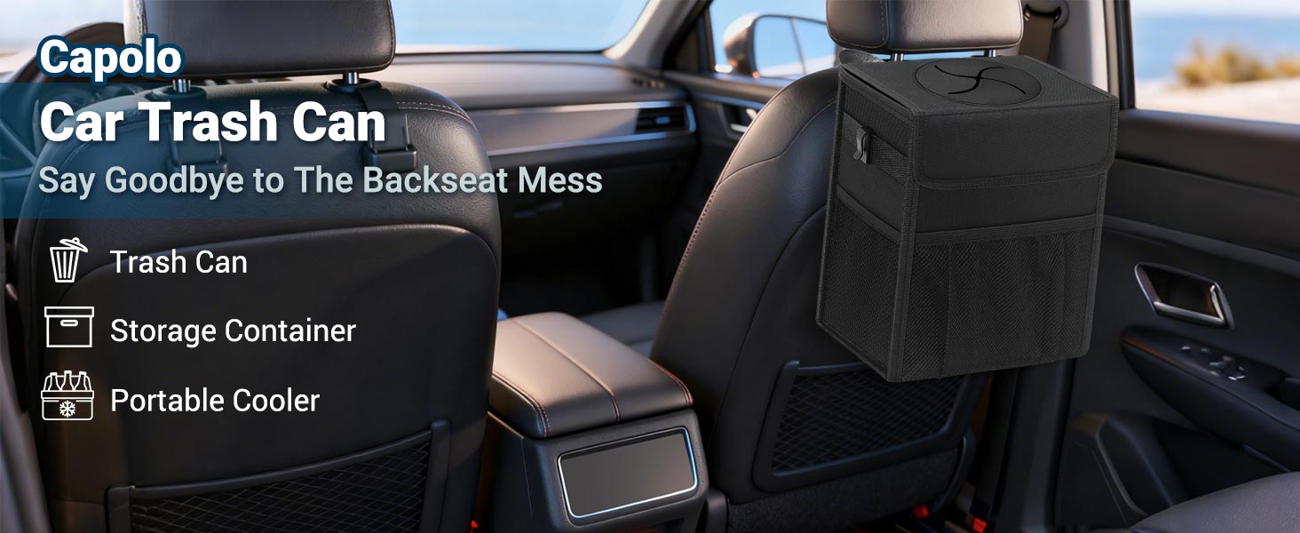 car trash can