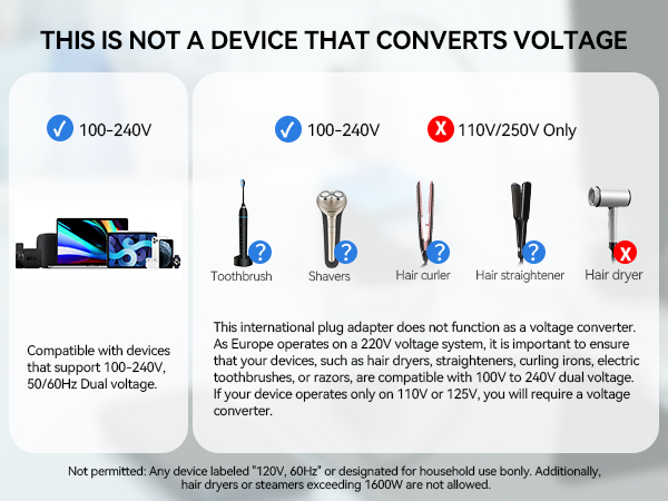 Not a voltage converter