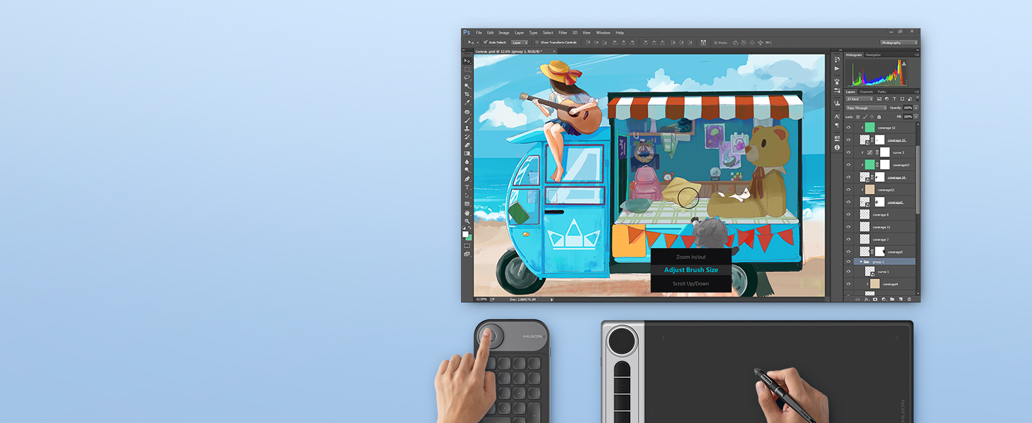 Creative editing tool for digital drawing