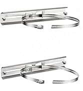 QILIPSU Pole Mounting Kits, 304 Stainless 290x48mm Brackets with Adjustable 50-200mm Clamp for Ou...