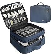MATEIN Cord Organizer Case with Adjustable Divider, DJ Cable File Bag for Electronic Storage, USB...