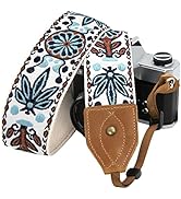 Camera Strap for All DSLR/SLR Cameras - Double Layer top-grain Cowhide Ends,2