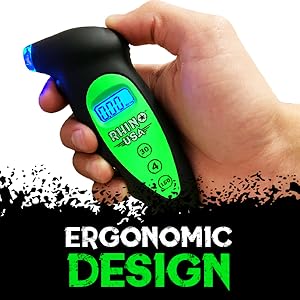 rhino usa accessories powersports automotive motorcycle tire pressure gauge dial psi guage tires