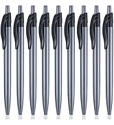 Yuxinrong Retractable Black Ballpoint Pen for Smooth Writing 1.0mm Medium Pack of 50, Click pens ...