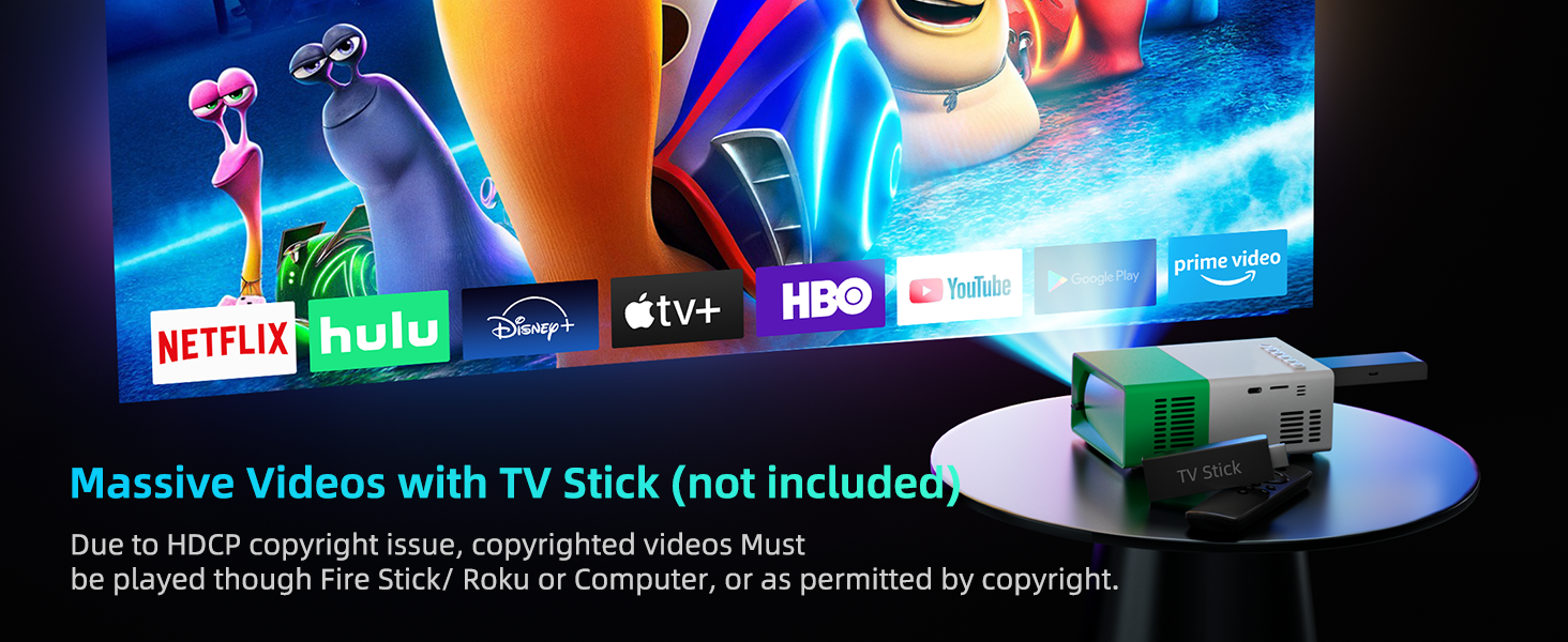 wepvo mini Projector TV