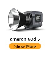 Aputure amaran COB 60d S Ultra-High Color Quality 60W Output Daylight Bowens Mount Point-Source L...