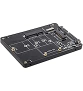 NFHK Combo M.2 NGFF B-Key &amp; mSATA SSD to SATA 3.0 Adapter Converter Case Enclosure with Switch