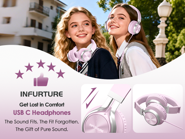wired headphones USB C