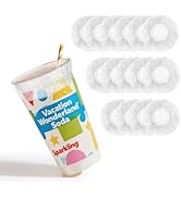 50Pack Reusable Cup Cover – Leak-Proof Lid Alternative for Theme Park Drinks at Disneyland &amp; Disn...