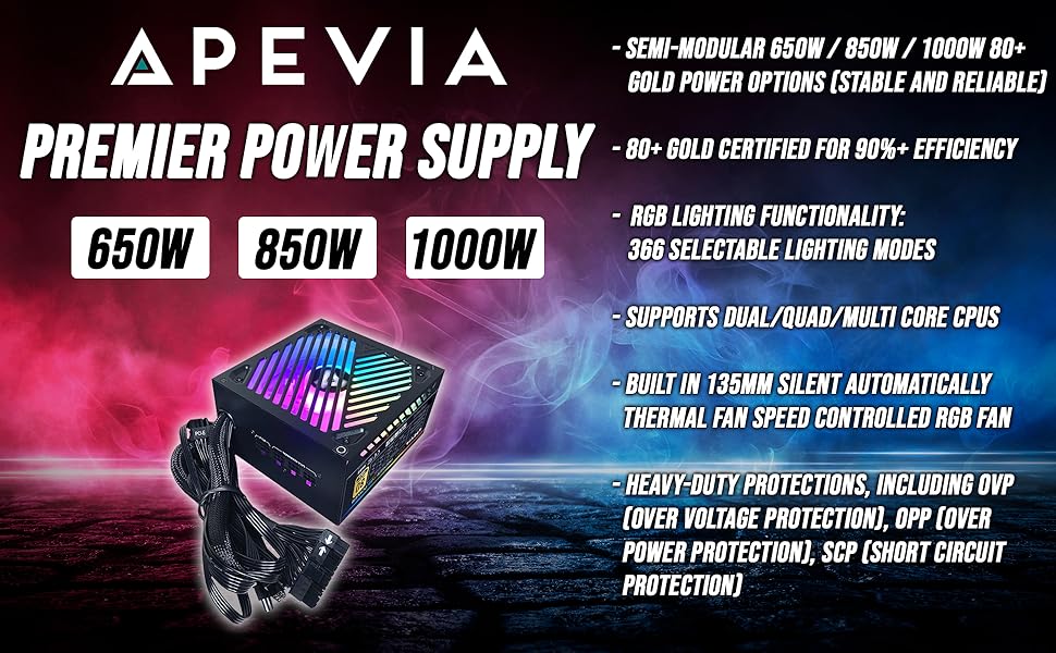 Apevia Premier Power Supply Specifications