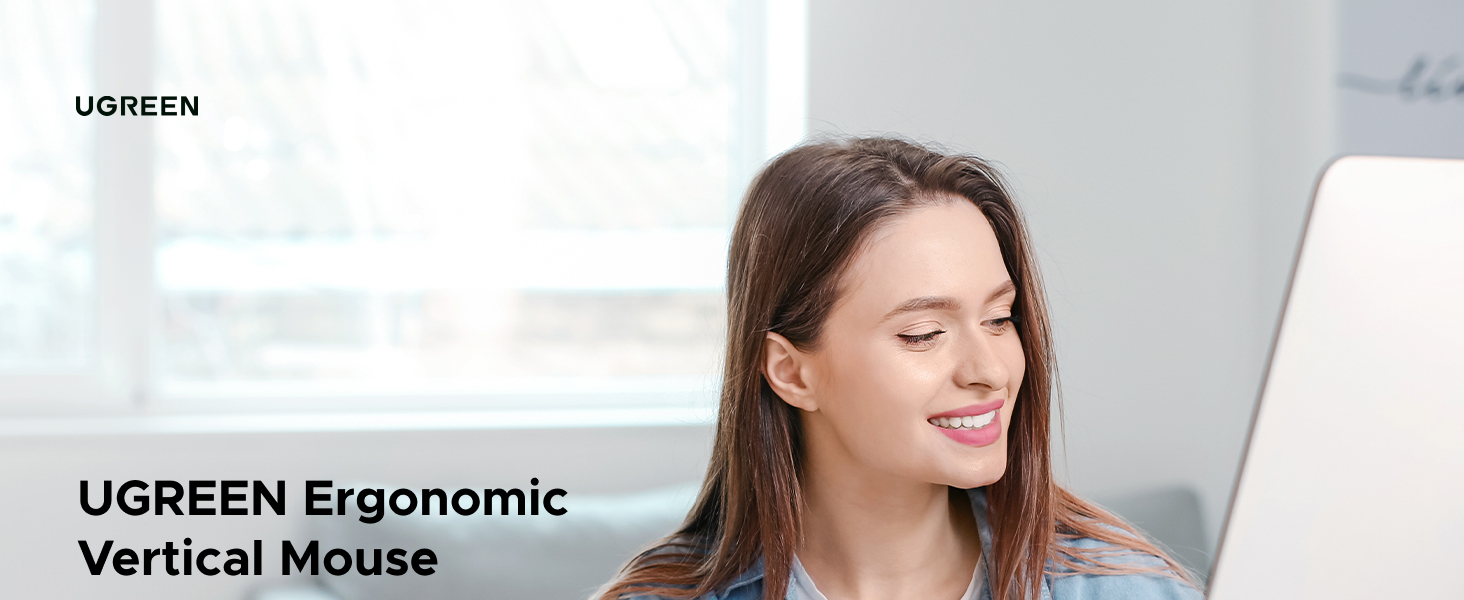 UGREEN Vertical Wireless Computer Mouse