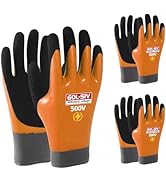 GOL-SIV Electrical Insulated Gloves, 400V High Voltage Resistance Electrician Safety Gloves, Rubb...