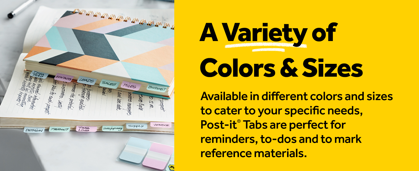 A variety of colors &amp;amp; sizes