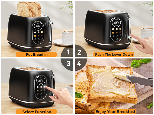 retro 2 slice toaster