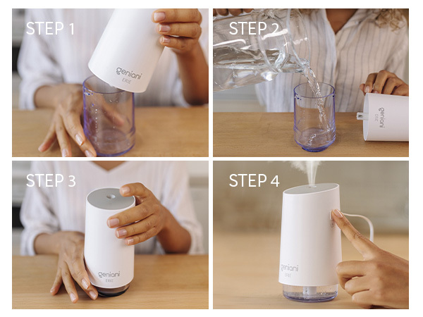  Portable Small Cool Mist Humidifiers 250ML - USB Desktop Humidifier for Plants,