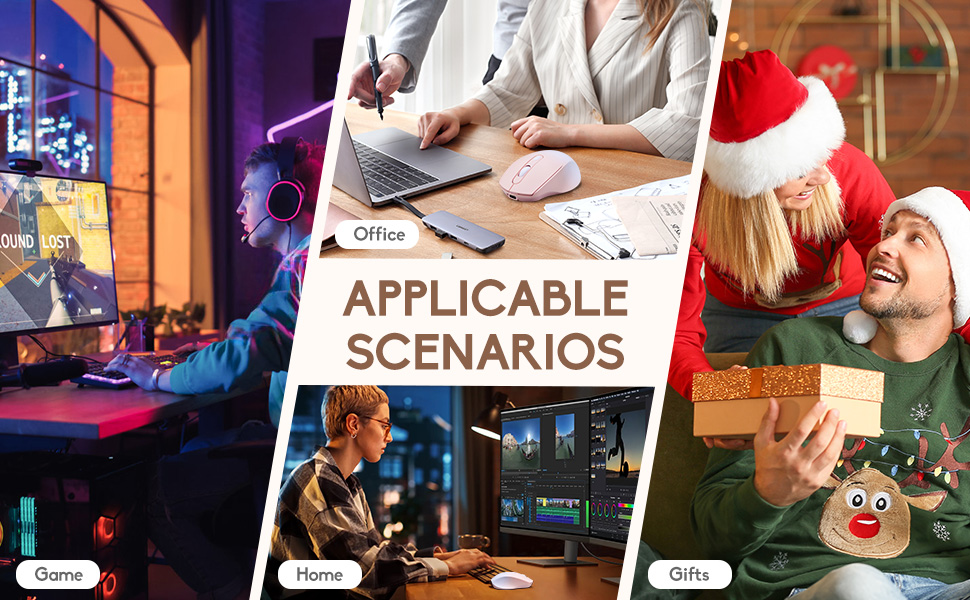 Wireless Gradient Color Bluetooth Mouse,