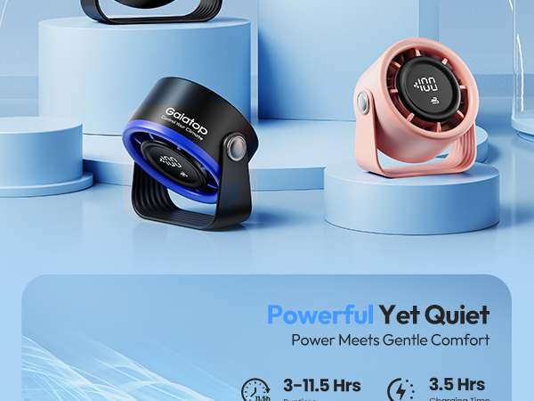 ventilador recargable office desk accessories mini fan