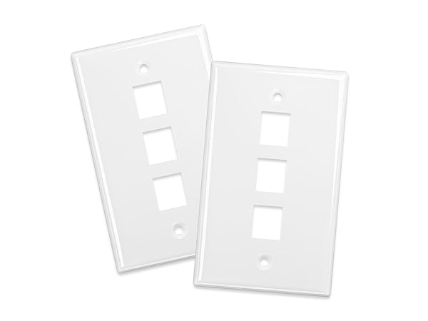 3-port wall plate