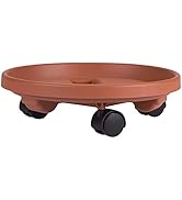 Bloem Round Planter Caddy with Wheels: 12