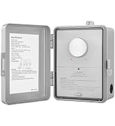SURAIELEC WiFi Pool Timer, 40 AMP 240V 3HP, Heavy Duty Outdoor Indoor Smart Timer for Pool Pump, ...