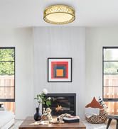 VICNIE LED Flush Mount Ceiling Light, 12 inch 15W 1100 Lumens Close to Ceiling Light Fixtures, 30...