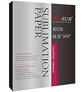 A-SUB Sublimation Paper 8.5x11 Inch for DIY Unique Christmas Gifts Compatible with Inkjet Printer...