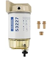 S3227 Fuel Filter Water Separator Assembly replacement for Marine Outboard Motor Mercury with 3/8...