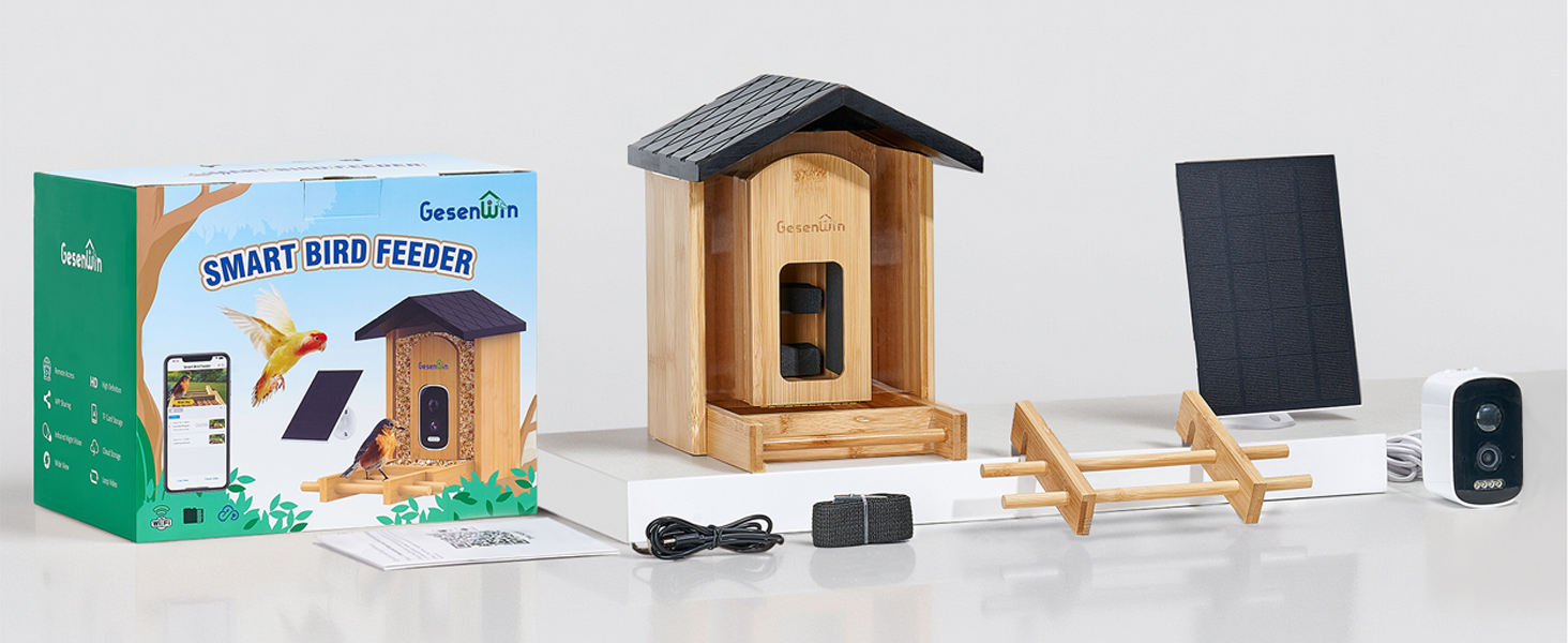 solar powered bird feeder camera