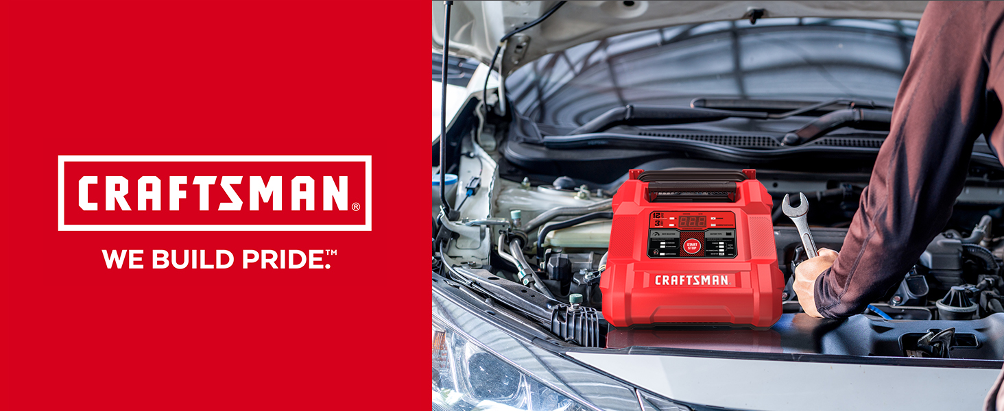 Upgraded CRAFTSMAN CMXCESM258 12A Automotive Battery Charger